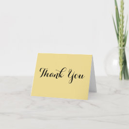 Cartão De Agradecimento Nota Personalizada Falso Dourado Elegante Script