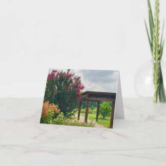 Cartão De Agradecimento Notecard de exibição de jardim