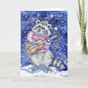 Cartão De Agradecimento Notecard de Férias "Deixe-o nevar"