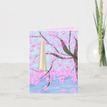Notecard de Washington, DC/Cherry Blossom