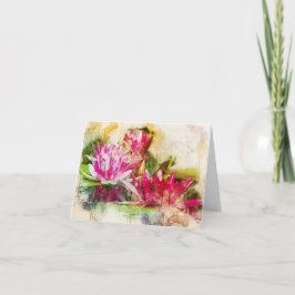 Cartão De Agradecimento Notecard Lotus All Occasion