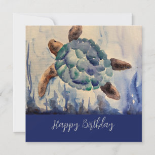 Cartão De Agradecimento Notecard Turtle