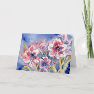 Cartão De Agradecimento Notecard Vazio Amaryllis