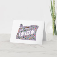 Notecards de marcos estaduais do Oregon
