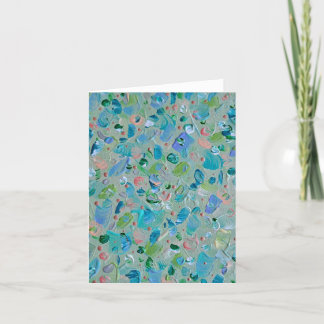 Cartão De Agradecimento Notecards de Vazio de Sonho Verde