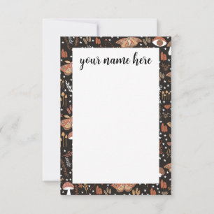 Cartão De Agradecimento Notecards florestais personalizados