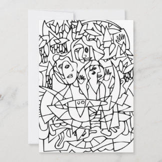 Cartão De Agradecimento Notecards Macbeth "Três Bruxas"