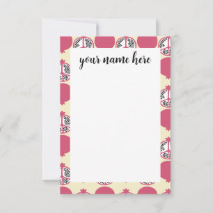 Cartão De Agradecimento Notecards românticos personalizados