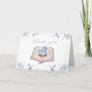 Cartão De Agradecimento Novo Capítulo Floral de Inverno Churrasco de Bebê 