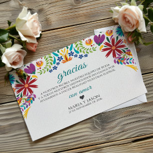 Cartão De Agradecimento Nuestra Boda Flores Botânicas Casamento Espanhol