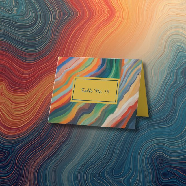 Cartão De Agradecimento números de mesa para casamento no destino africano (Criador carregado)