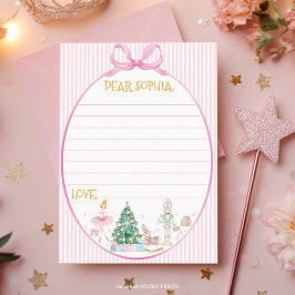 Cartão De Agradecimento Nutcracker Pink Bow Birthday Time Capsule Card