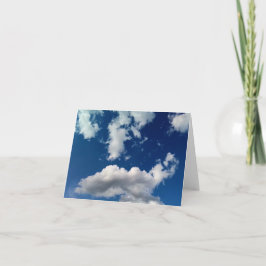 Cartão De Agradecimento Nuvem mole longa