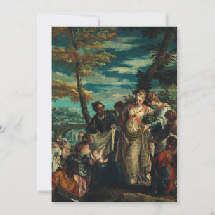 Cartão De Agradecimento O Achado de Moisés por Veronese Arte Fino