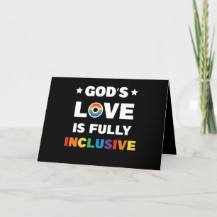 Cartão De Agradecimento O amor de Deus é um mês de orgulho LGBT Gay tota