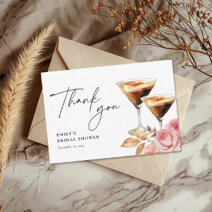 Cartão De Agradecimento O amor é criar um Chá de panela elegante