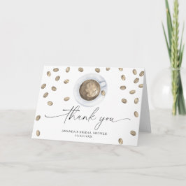 Cartão De Agradecimento O amor está fervendo Obrigado Chuveiro de noiva 