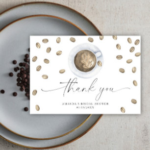 Cartão De Agradecimento O amor está se formando Obrigado Chá de panela