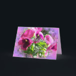 Cartão De Agradecimento O amor perfeito malva brilhante cartão-personaliza<br><div class="desc">Este cartão é não somente bonito e original, tem muitos artigos de harmonização que você pode dar com ele -- é caracterizado mesmo em meus Pansies todo o calendário do ano. A grande escolha para qualquer um esse amores floresce--especialmente pansies igualmente super para jardineiro, landscapers, e pessoas loving da flor....</div>