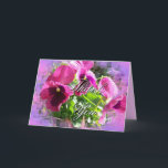 Cartão De Agradecimento O amor perfeito malva brilhante cartão-personaliza<br><div class="desc">Este cartão é não somente bonito e original, tem muitos artigos de harmonização que você pode dar com ele -- é caracterizado mesmo em meus Pansies todo o calendário do ano. A grande escolha para qualquer um esse amores floresce--especialmente pansies igualmente super para jardineiro, landscapers, e pessoas loving da flor....</div>