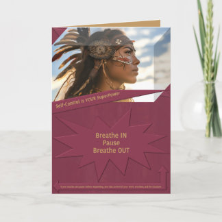 Cartão De Agradecimento O autocontrolo é o seu SuperPower