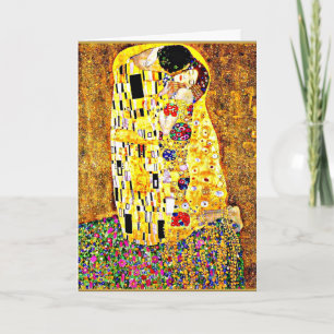 Cartão De Agradecimento O Beijo, pintura famosa,