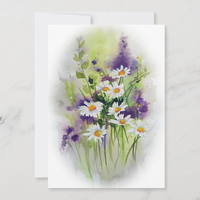 Cartão De Agradecimento O Buquê de Campo (Frente)