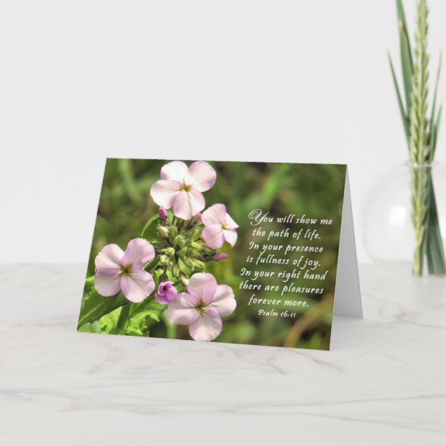 Cartão De Agradecimento O caminho da vida - placa de script (Frente)