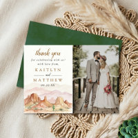 O Conjunto de Casamento Watercolor Desert Range -