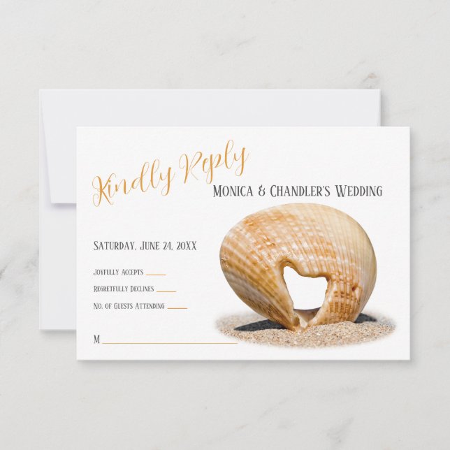 Cartão De Agradecimento O Coração De Amor, Casamento, (Frente)