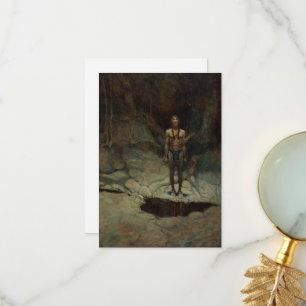 Cartão De Agradecimento O funeral silencioso de Newell Convers Wyeth