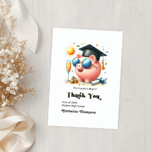 Cartão De Agradecimento O Futuro é Brilhante Finanças Foto de Formatura