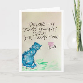 Cartão De Agradecimento O Gato