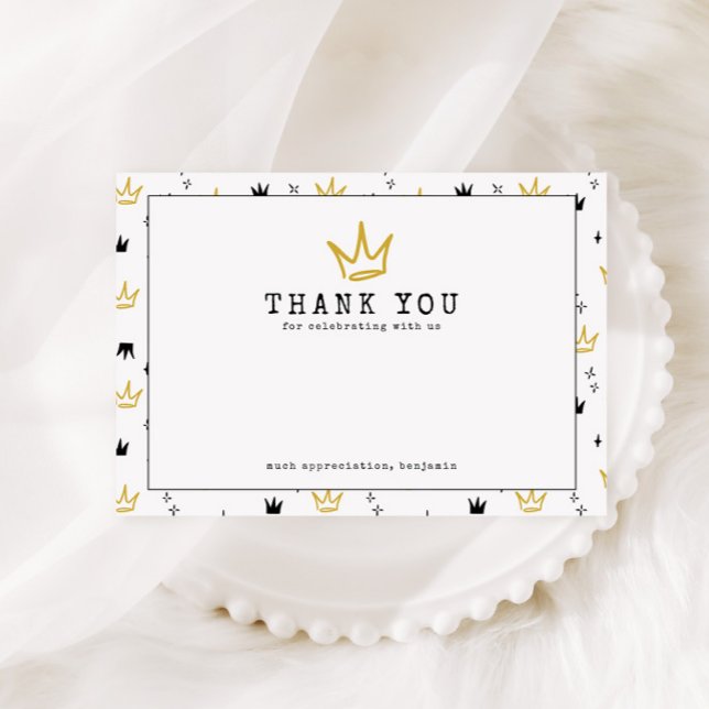 Cartão De Agradecimento O GRANDE | Partido primeiro aniversario dos anos 9 (Criador carregado)