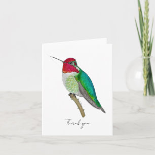 Cartão De Agradecimento O Hummingbird de Anna