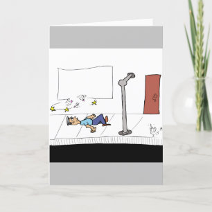 Cartão De Agradecimento O início de uma placa de saudação de Piada incorre