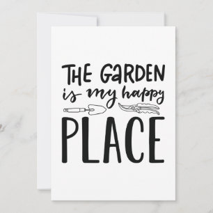 Cartão De Agradecimento O Jardim É Meu Lugar Feliz