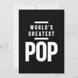 Cartão De Agradecimento O maior Pop do mundo Padre Avô Presente