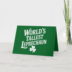 Cartão De Agradecimento O mais alto Dia de São Patrício irlandês Leprechau