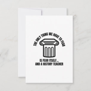 Cartão De Agradecimento O medo dos professores