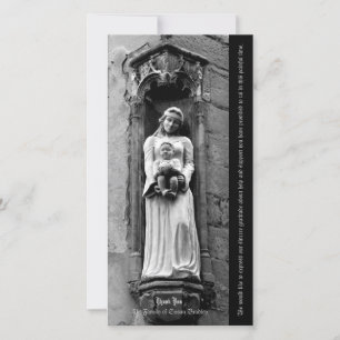 Cartão De Agradecimento O obrigado da simpatia do Virgin e da criança 1