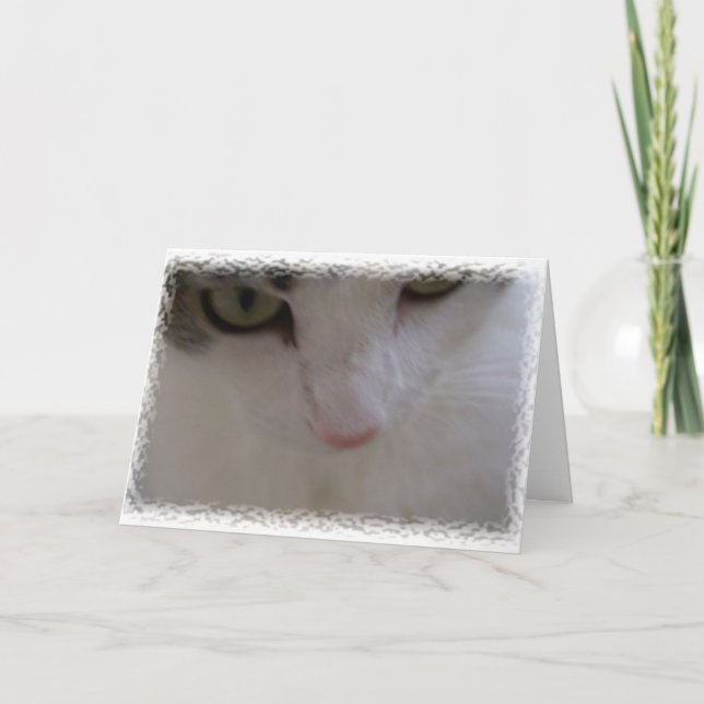 Cartão De Agradecimento O obrigado Mew (Frente)