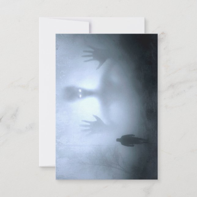 Cartão De Agradecimento O Pesadelo do Halloween (Frente)