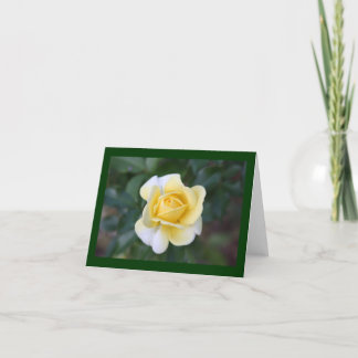 Cartão De Agradecimento O rosa amarelo de Suzanne