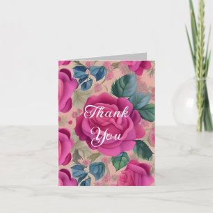 Cartão De Agradecimento O Sabor Dos Rosas - Soft E Serene