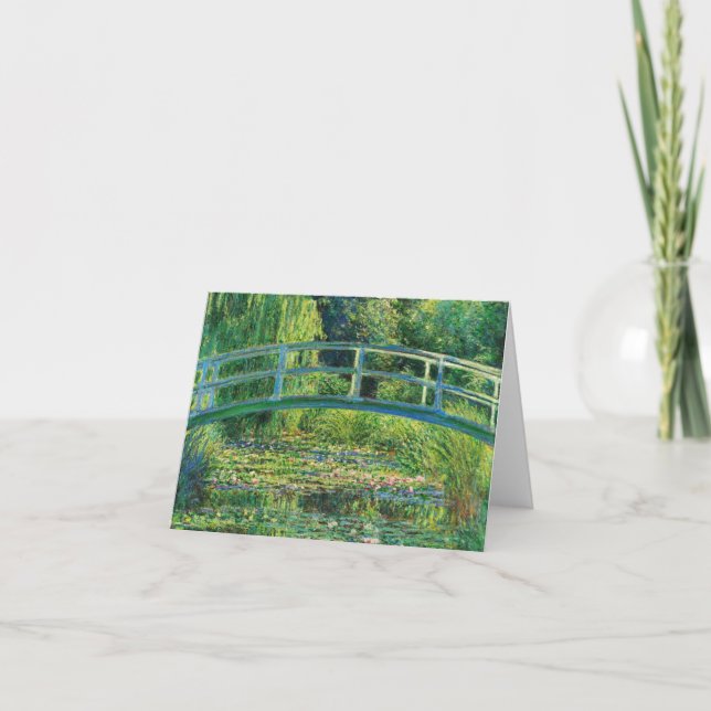 Cartão De Agradecimento O "Water-Lily Pond" de Claude Monet (Frente)