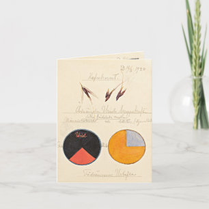Cartão De Agradecimento Oats, 1920, por Hilma af Klint