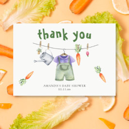 Cartão De Agradecimento Obrigada pelo chá de bebê cultivado localmente