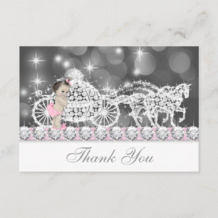 Cartão De Agradecimento Obrigada pelo Chá de Bebê Princesa