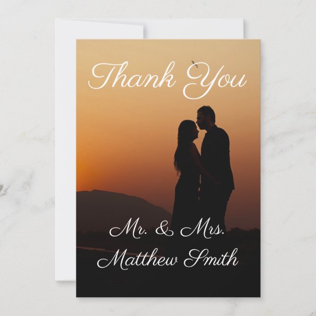 Cartão De Agradecimento Obrigado (Frente)